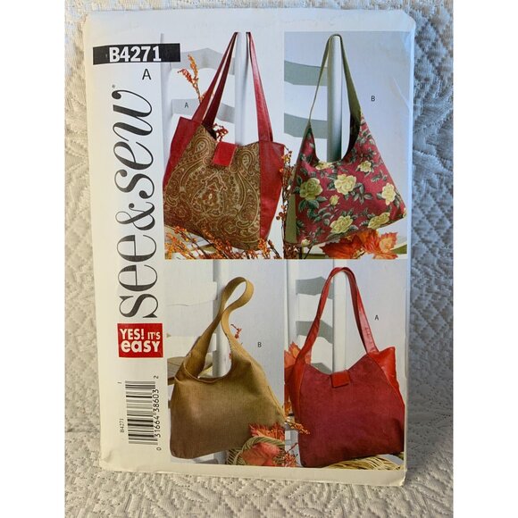 Butterick Misses Handbag Sewing Pattern B4271 - uncut - Picture 9 of 11